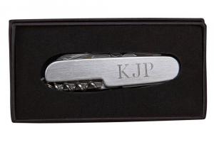 Pocket Knife Custom Engraved Personalized Multi Function Pocket Knife Stainless Steel  - Hand Engraved