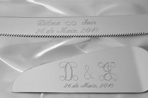 Wedding Cake Server Set Custom Engraved Personalized Serving Set in Westwood Design - Hand Engraved