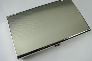 Custom Engraved Personalized Business Card Case with Ribbed Design -Hand Engraved
