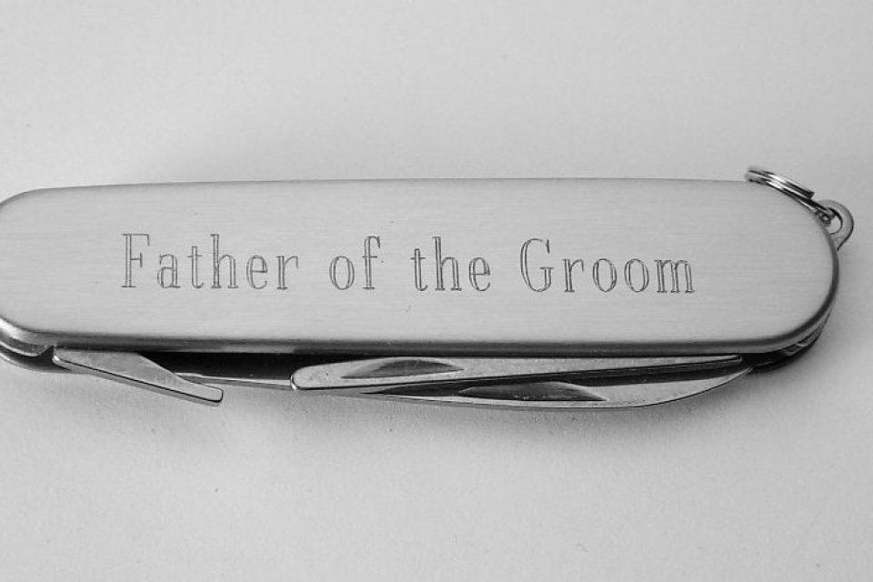 Pocket Knife and Golf Tools Custom Engraved Personalized Stainless Steel Multi Function Golf Tool - Hand Engraved