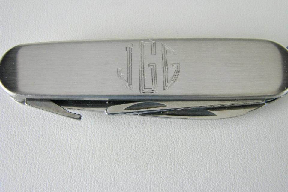Pocket Knife and Golf Tools Custom Engraved Personalized Stainless Steel Multi Function Golf Tool - Hand Engraved