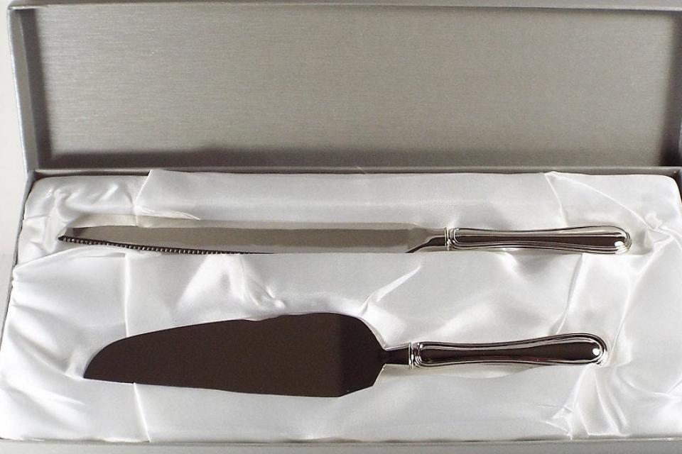 Wedding Cake Server Set Custom Engraved Personalized Serving Set in Westwood Design - Hand Engraved